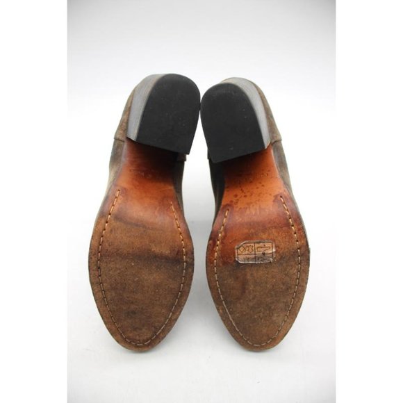 Rag & Bone Boots Newbury Women's 40 / 10 Bootie Distressed Brown Suede Heel - Picture 7 of 10